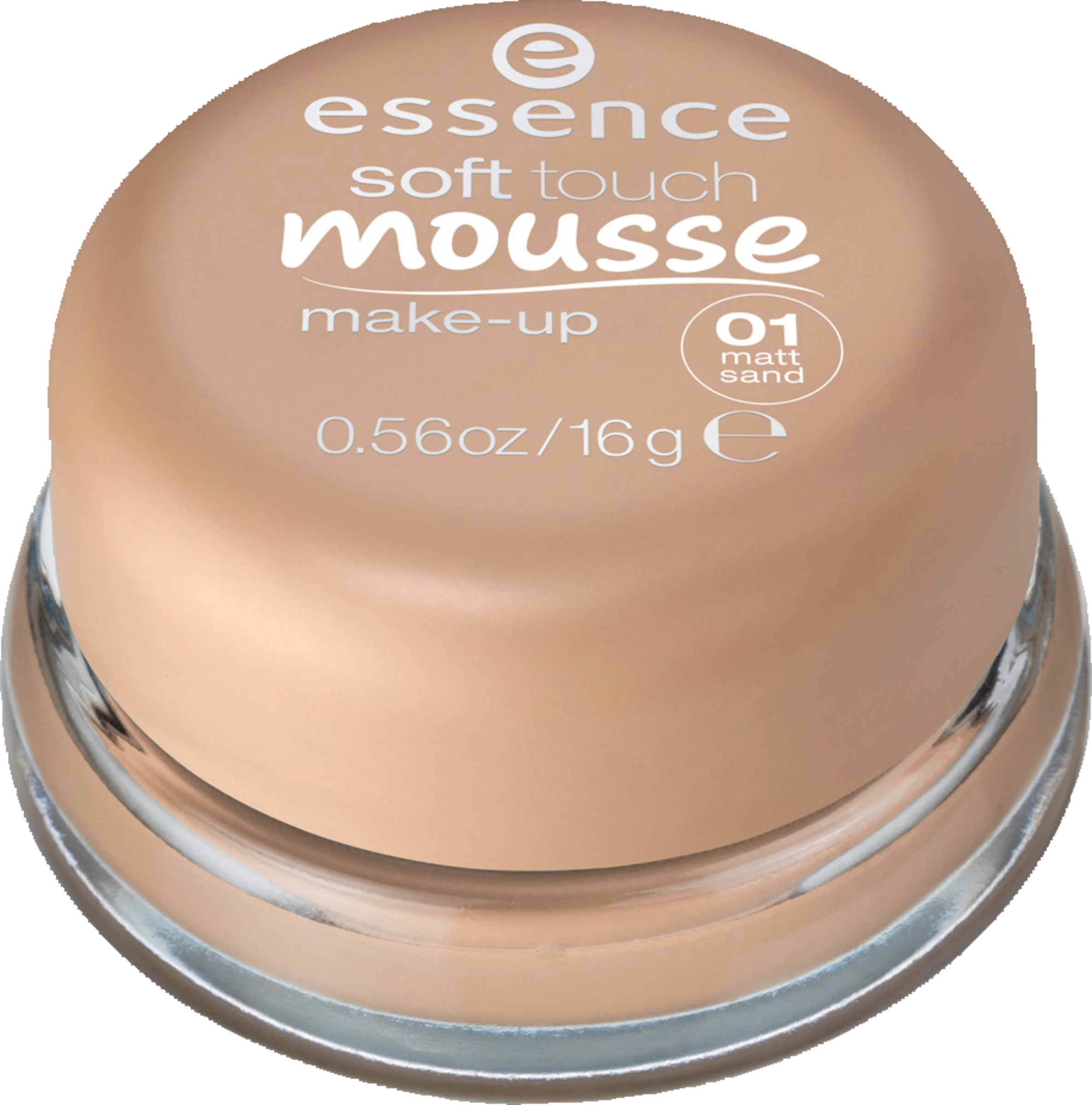 Essence Soft Touch Mousse Make-up 01 - Matt Sand 1 Essence Soft Touch Mousse Make-up 01 - Matt Sand