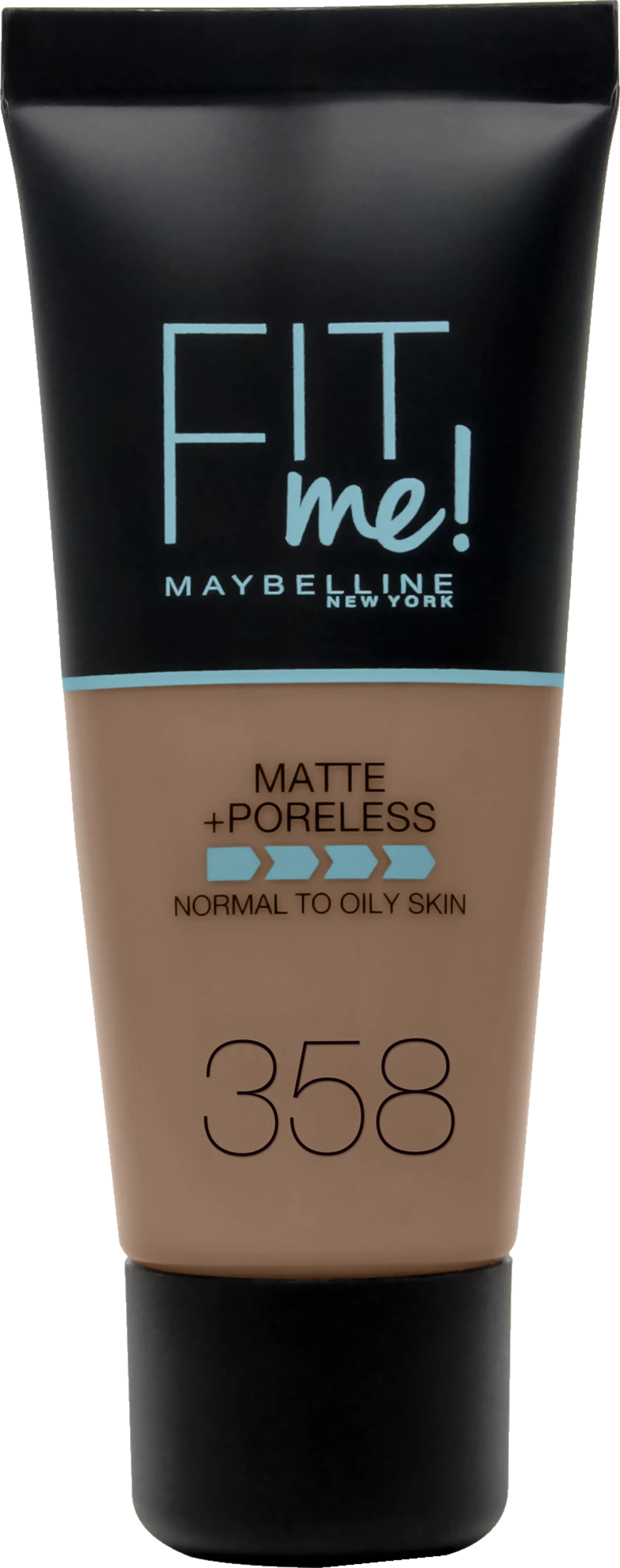 Maybelline New York Fit Me! Matte + Poreless Make-Up Nr. 358 Latte 1 Maybelline New York Fit Me! Matte + Poreless Make-Up Nr. 358 Latte
