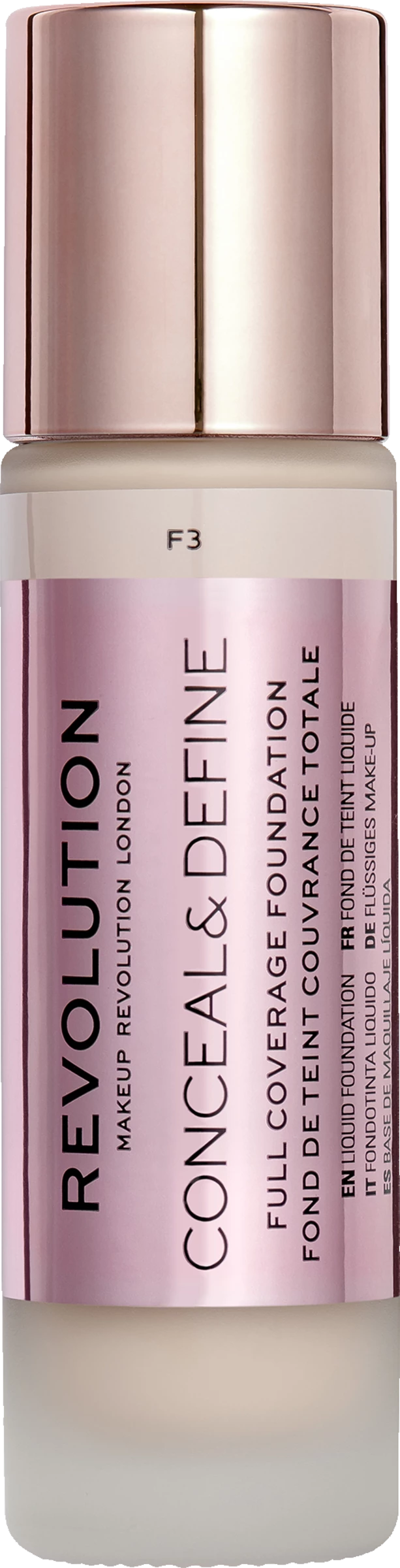 Revolution Makeup Revolution Conceal & Define Make Up F3 1 Revolution Makeup Revolution Conceal & Define Make Up F3