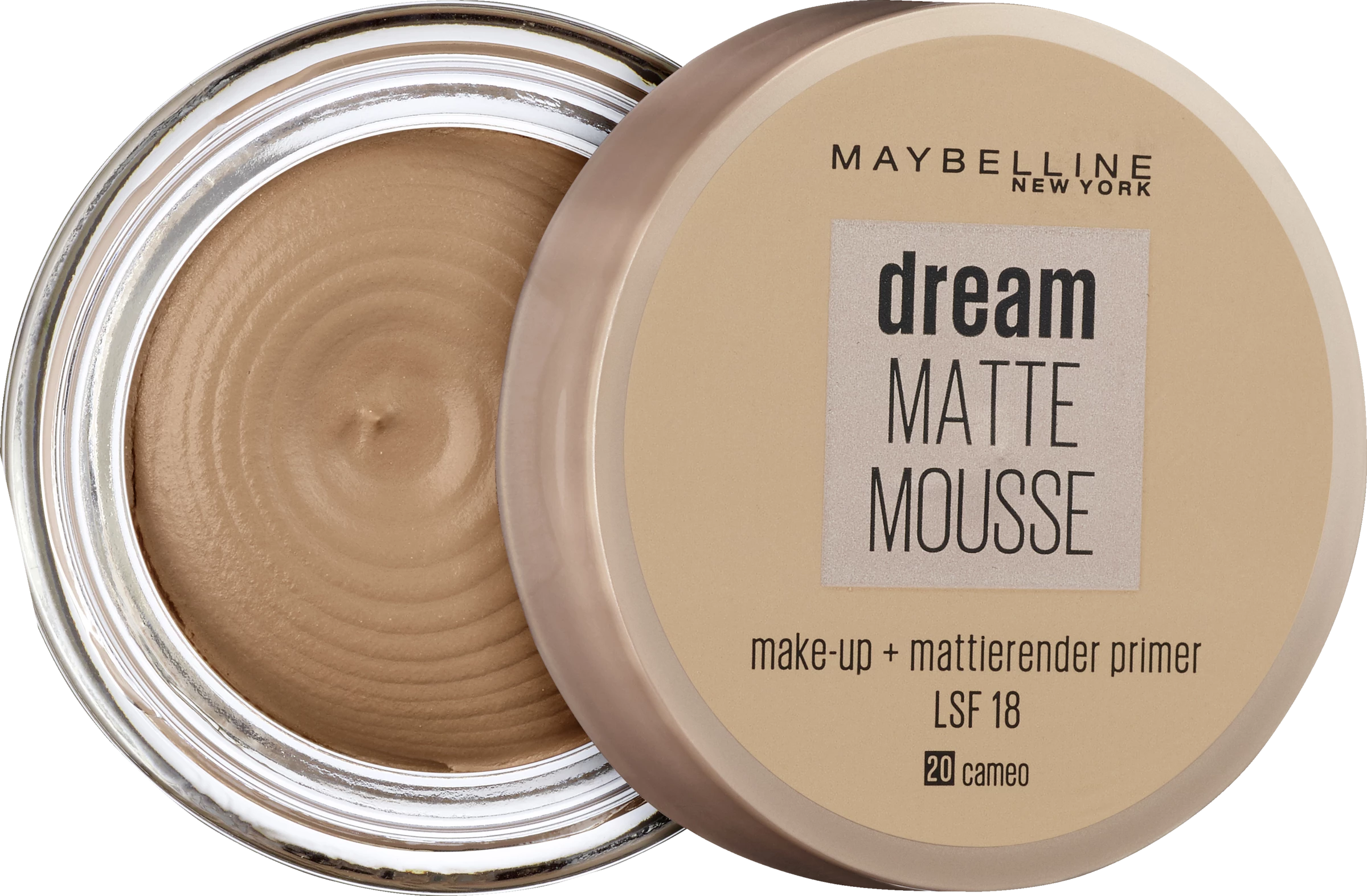 Maybelline New York Dream Matte Mousse Make-Up Nr. 20 Cameo 3 Maybelline New York Dream Matte Mousse Make-Up Nr. 20 Cameo – Bild 3