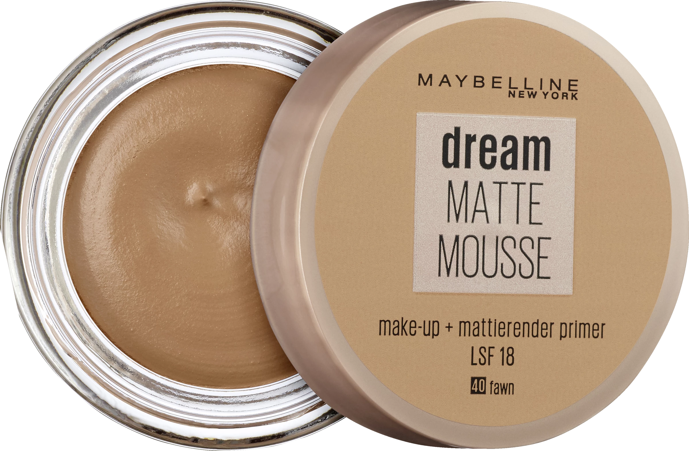 Maybelline New York Dream Matte Mousse Make-Up Nr. 40 Fawn 2 Maybelline New York Dream Matte Mousse Make-Up Nr. 40 Fawn – Bild 2