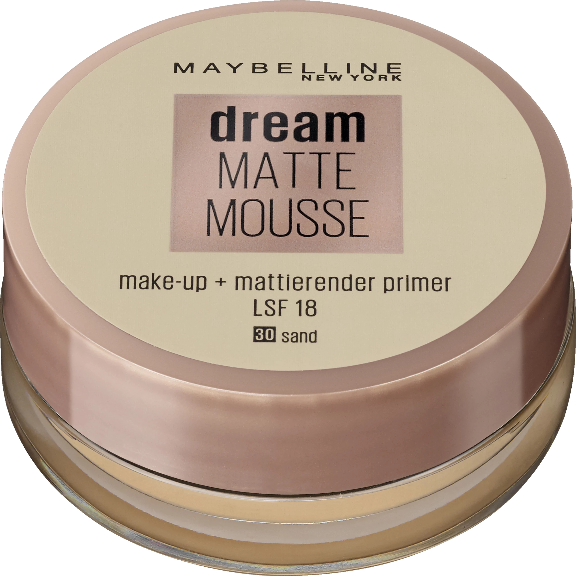 Maybelline New York Dream Matte Mousse Make-Up Nr. 30 Sand 1 Maybelline New York Dream Matte Mousse Make-Up Nr. 30 Sand