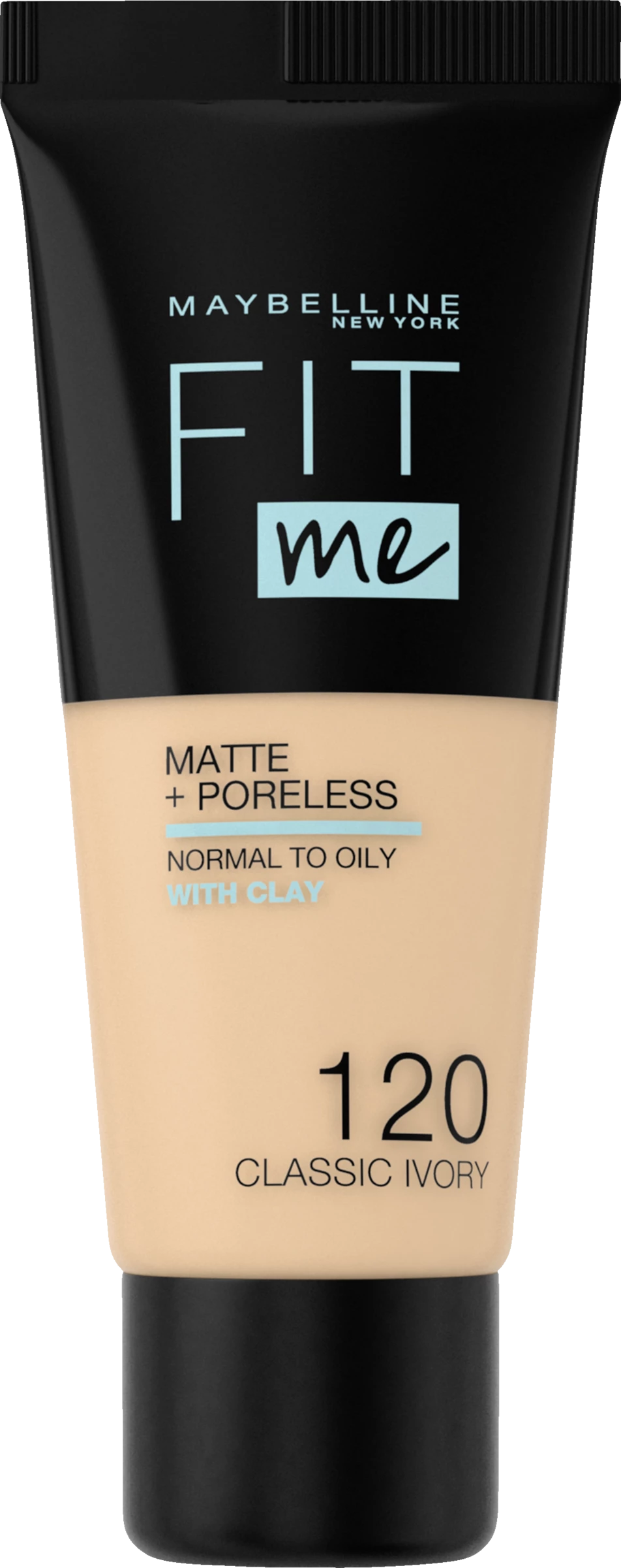 Maybelline New York Fit Me! Matte + Poreless Make-Up Nr. 120 Classic Ivory 1 Maybelline New York Fit Me! Matte + Poreless Make-Up Nr. 120 Classic Ivory