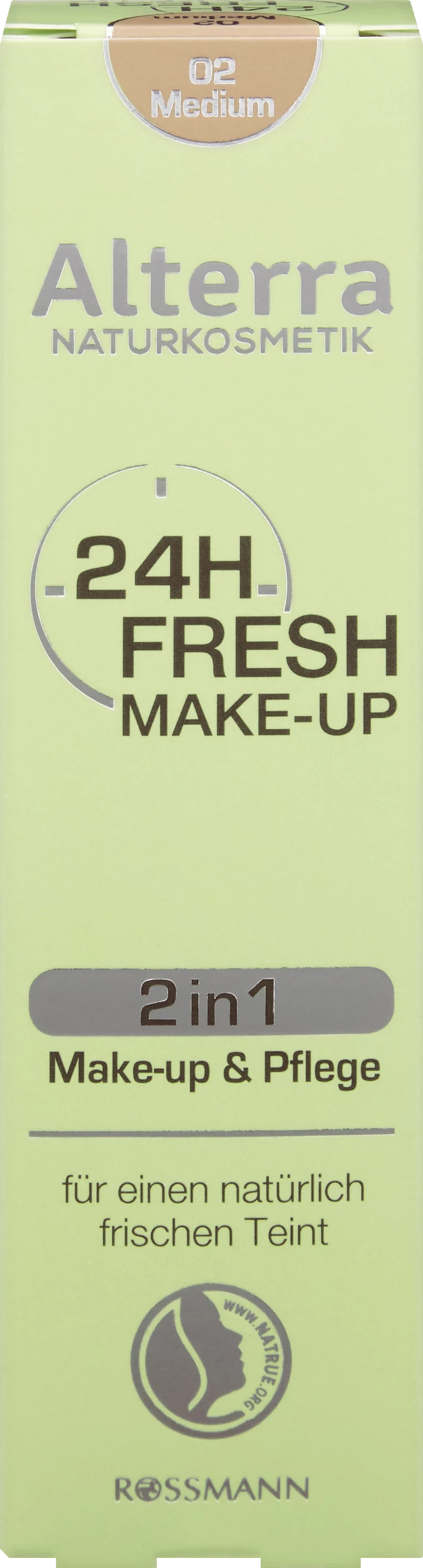Alterra NATURKOSMETIK 24h Fresh Make-up 02 - Medium 1 Alterra NATURKOSMETIK 24h Fresh Make-up 02 - Medium